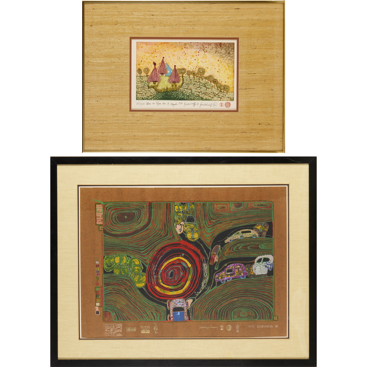 F. HUNDERTWASSER, ETCHING AND