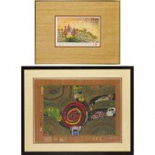 F. HUNDERTWASSER, ETCHING AND