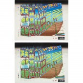 F. HUNDERTWASSER, PAIR SIGNED