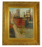 F. KRIEGER, OIL ON CANVAS, DEP