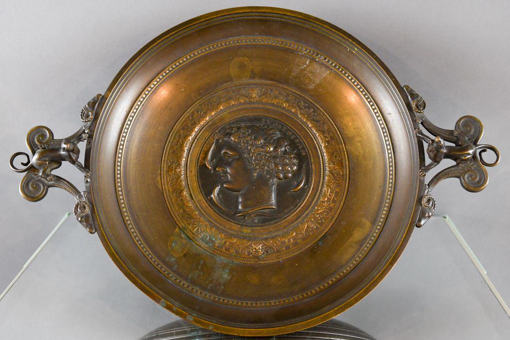 F. LEVILLAIN SIGNED BRONZE GREEK