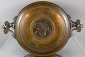 F. LEVILLAIN SIGNED BRONZE GRE