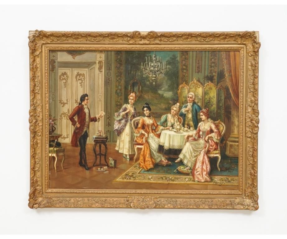 F. Marceglia oil on canvas laid