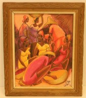 F. Savain  oil on canvas  ''Ma