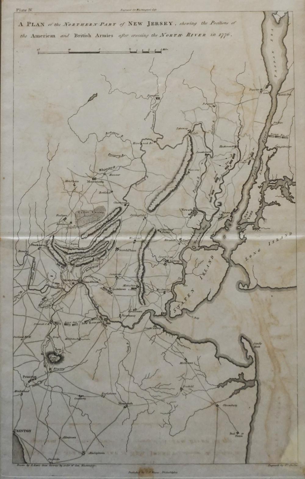 F. SHALLUS, ENGRAVED PLAN OF THE