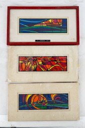 F. SOONG: THREE ABSTRACT SILKS