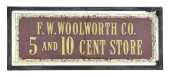 F. W. WOOLWORTH CO. 5 AND 10&#