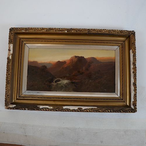 F. WALTERS: SCOTTISH LANDSCAPE -