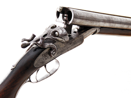 F. Williams 10 bore SxS hammer