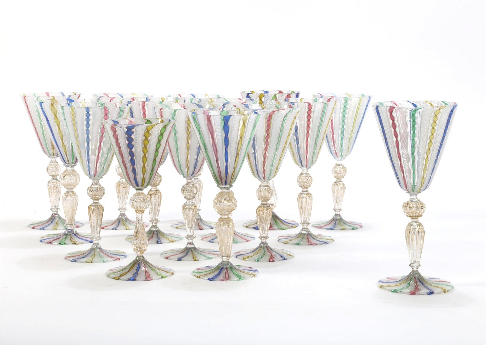 F0IFTEEN MURANO MULTICOLORED RIBBON