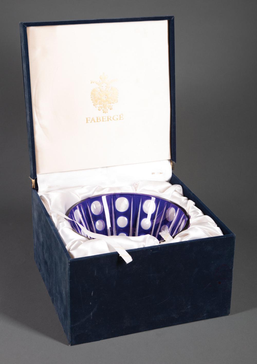 FABERGé BLUE CUT-TO-CLEAR CRYSTAL