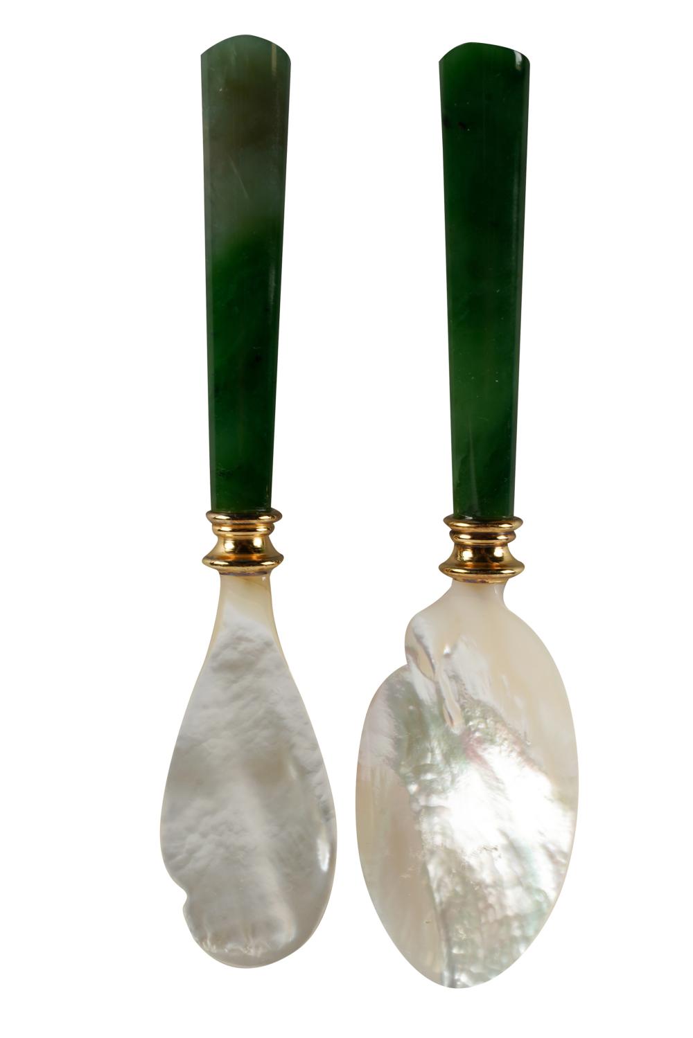 FABERGE CAVIAR SET WITH CASEgreen