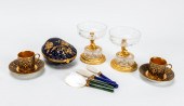 FABERGE CAVIAR SPOONS & ASST.