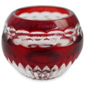 FABERGE CRYSTAL CUT RUBY BOWLD