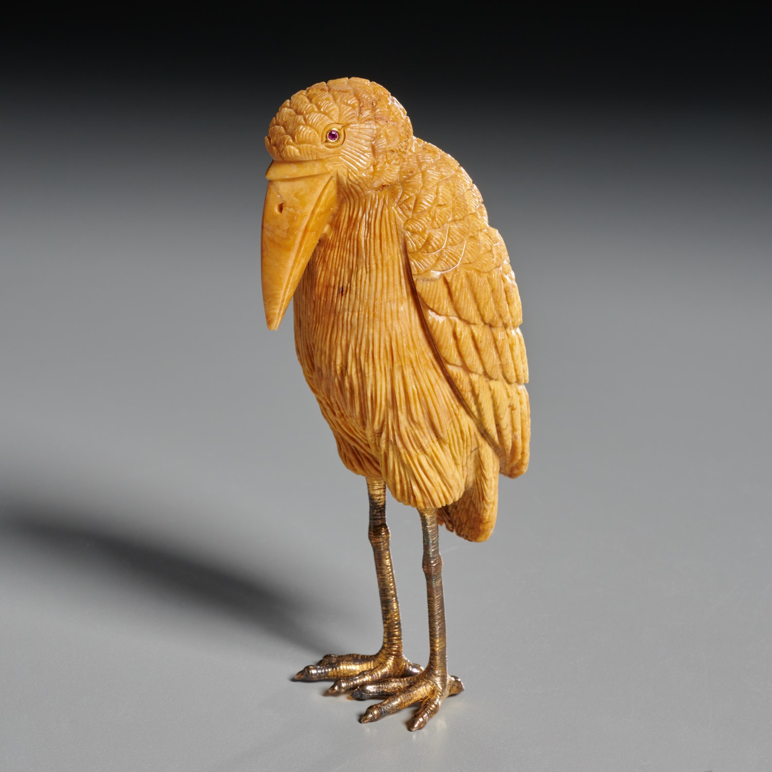 FABERGE HARDSTONE AND GILT BRONZE