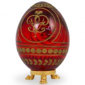 FABERGE RUBY GLASS EGGDESCRIPT