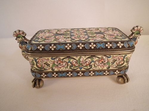FABERGE RUSSIAN SILVER JEWEL