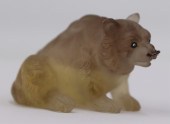 FABERGE STYLE CARVED BEAR WITH
