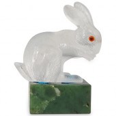 FABERGE STYLE ROCK CRYSTAL RAB