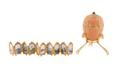 FABERGE TWELVE PANEL PINK ENAM