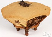 FABRIC PINCUSHION, LATE 19TH C
