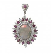 FABULOUS OPAL DIAMOND AND RUBY