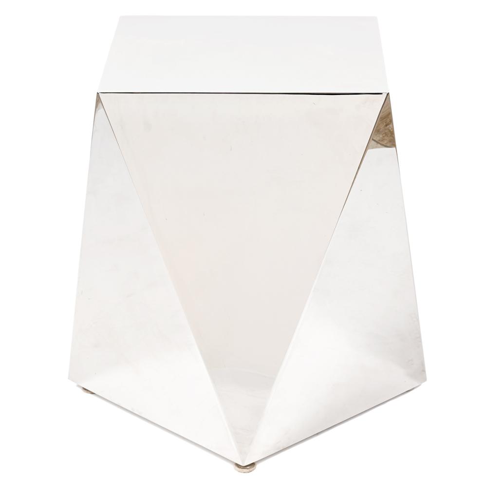 FACETED 8 SIDED CHROME END