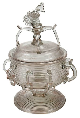 FACON DE VENISE GLASS RINGED