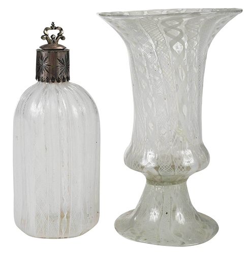 FACON DE VENISE LATTICINO VASE