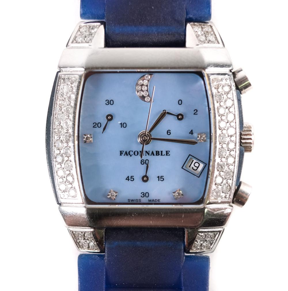 FACONNABLE DIAMOND MEZZA LUNA