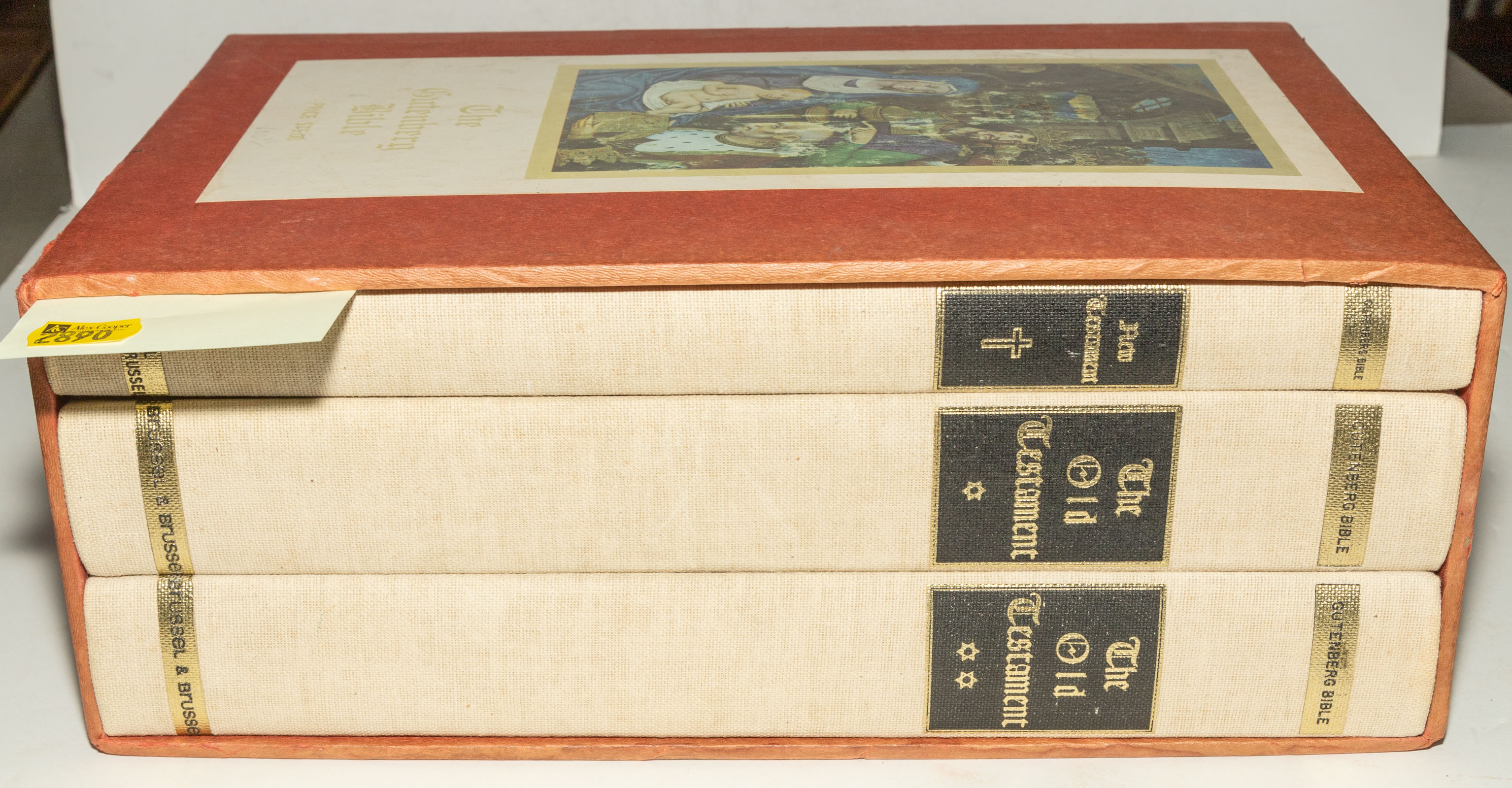FACSIMILE OF GUTENBERG BIBLE, BOXED