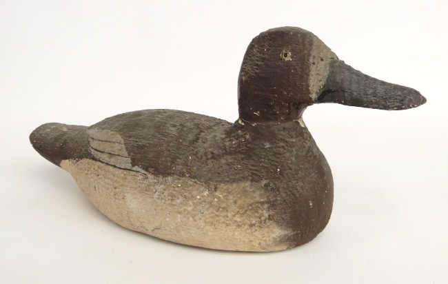 Factory decoy labeled underside