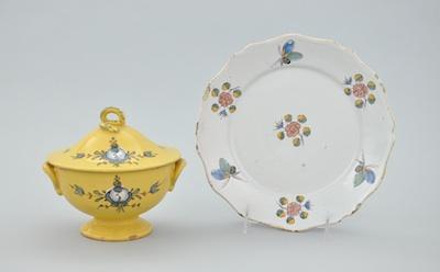 Faience Lidded Bowl and a Faience