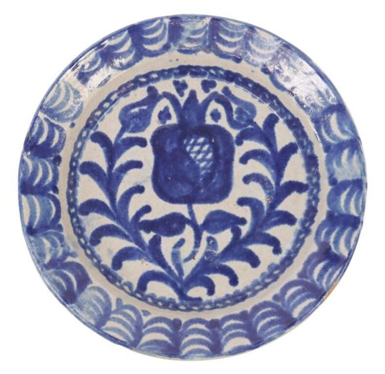FAJALAUZA GLAZED POTTERY PLATE,