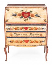 FALL-FRONT LADY'S DESK WITH PE