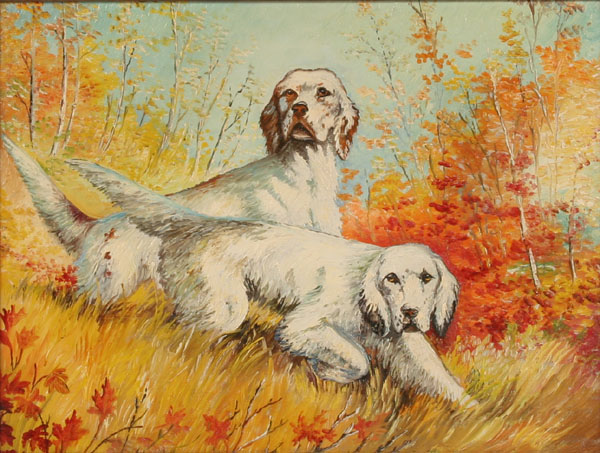 Fall scene with two English