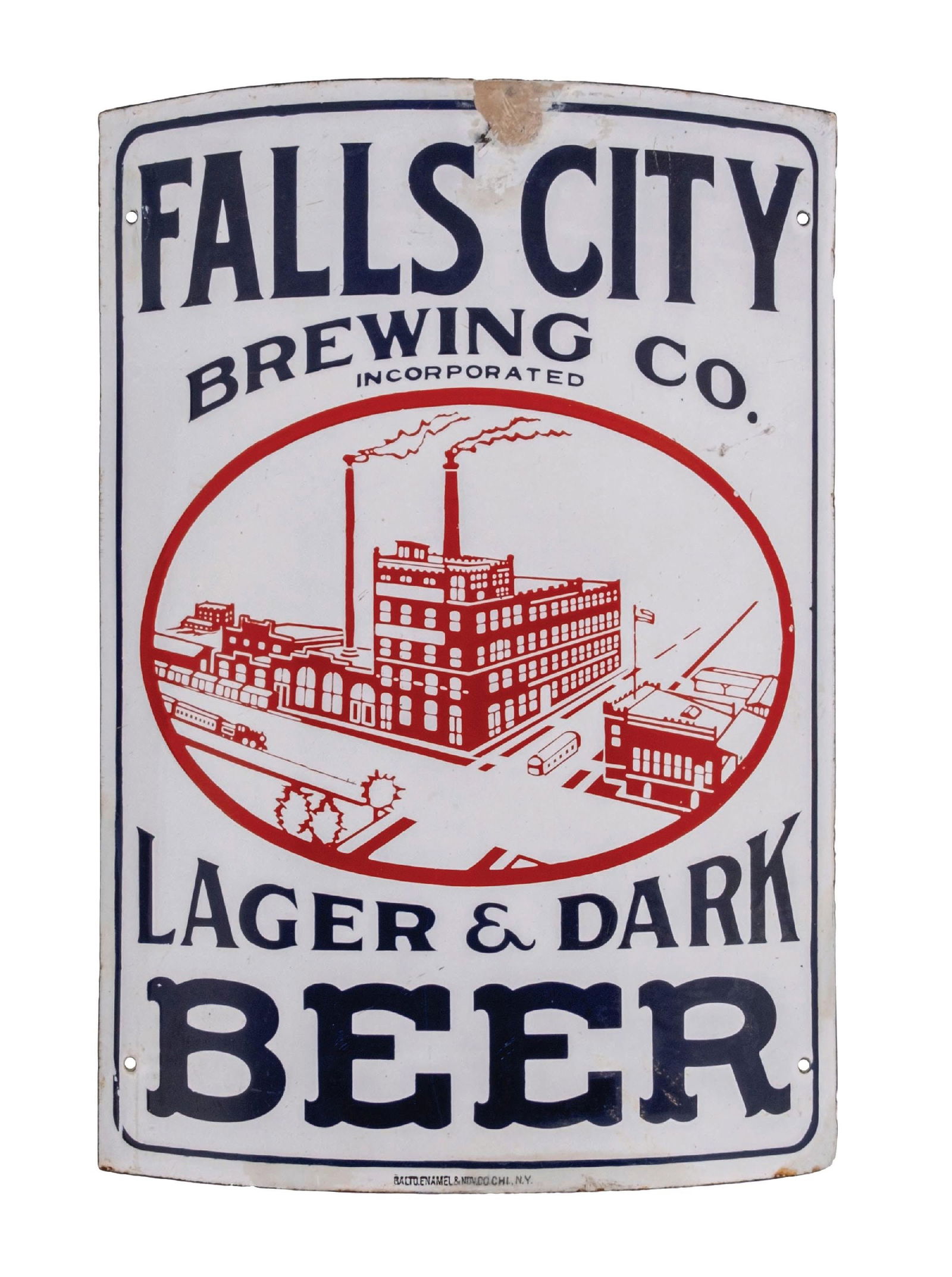 FALLS CITY BREWING CO. CURVED
