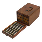 FALSE TOOTH COLLECTION IN WOOD