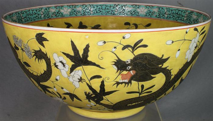 Famille jaune Chinese enameled