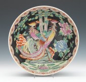 Famille Noir Enameled Fenghuan