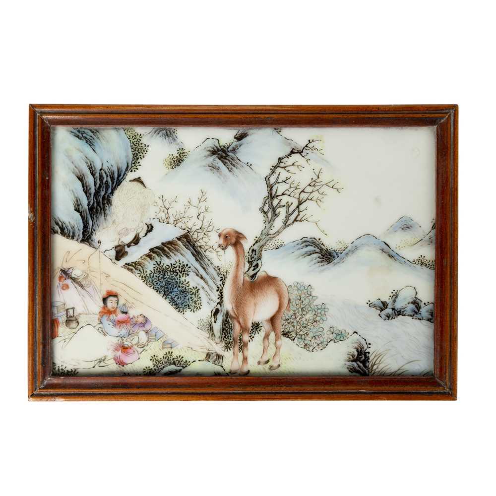 FAMILLE ROSE 'CAMEL' PORCELAIN