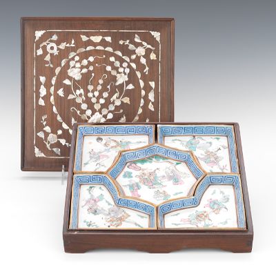 Famille Rose Condiment Set with