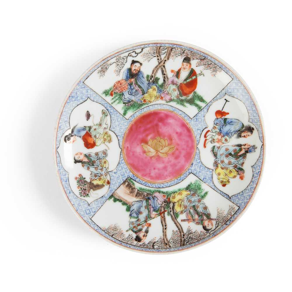 FAMILLE ROSE 'EIGHT IMMORTALS'