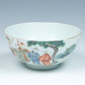 FAMILLE ROSE 'FIGURAL' BOWL, J