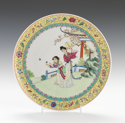 Famille Rose Footed Plate with