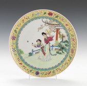 Famille Rose Footed Plate with