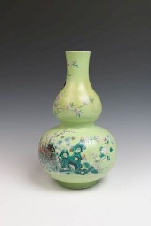 FAMILLE ROSE LIME GREEN DOUBLE