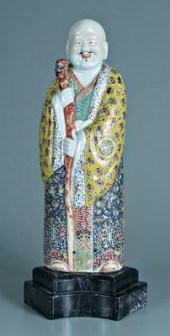 Famille rose porcelain figure,