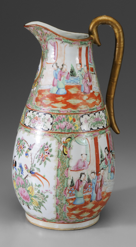 Famille Rose Porcelain Pitcher