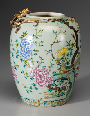 Famille Rose Porcelain Vase